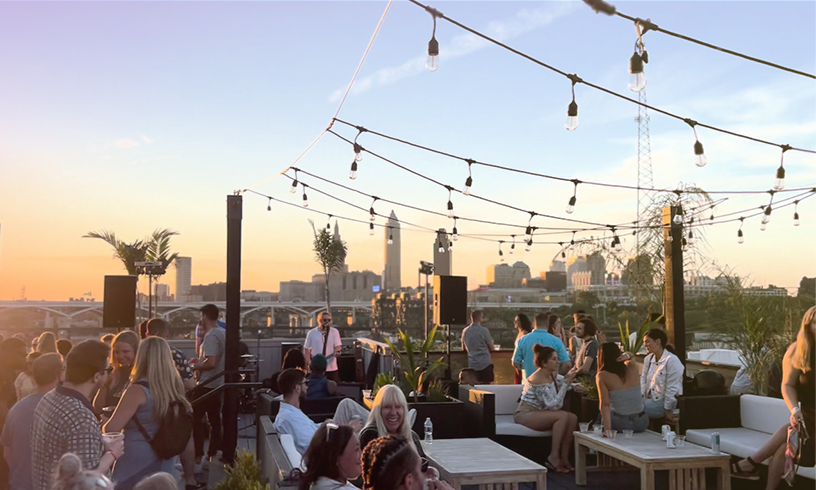 Golden Hour at Electric Gardens, Tremont