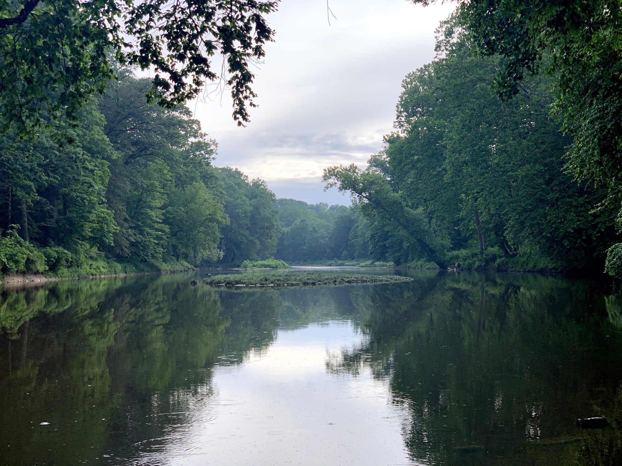 The Grand River Valley in Ohio at first light